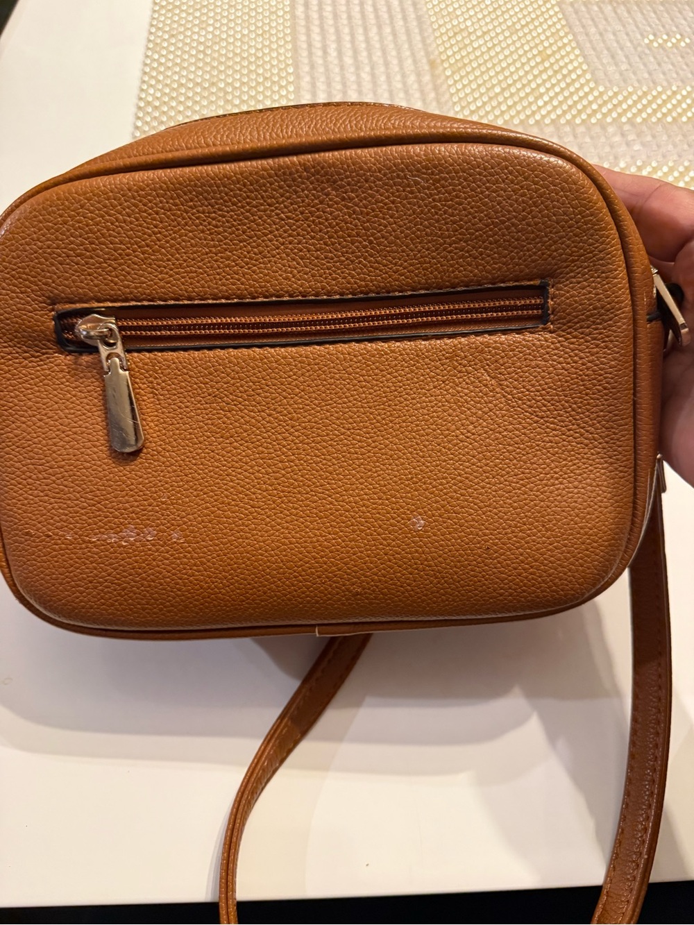 Gucci Brown Pebbled Leather Crossbody Camera Bag - Picture 3 of 7